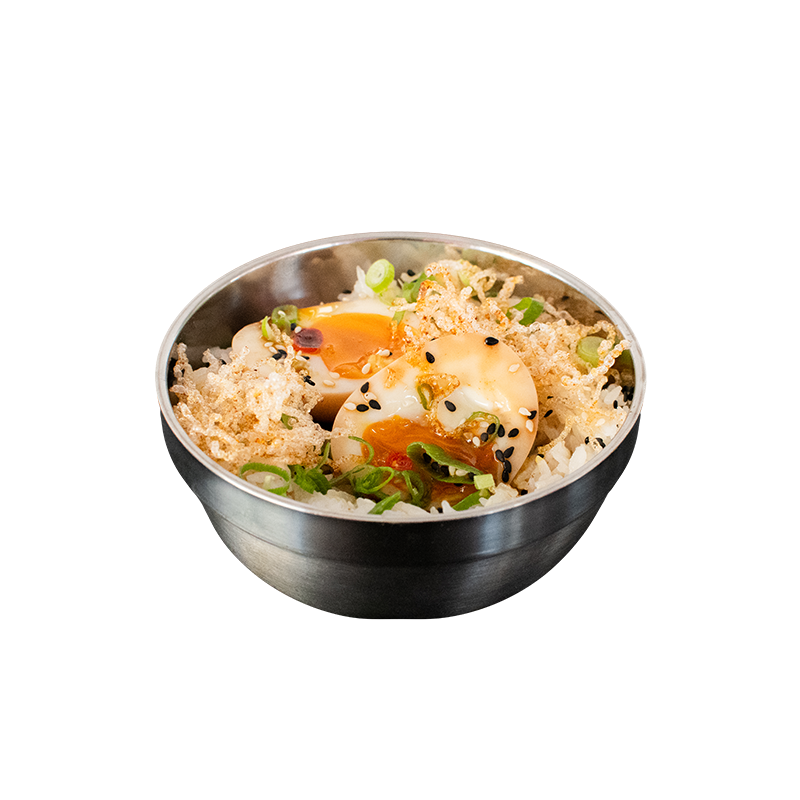 Oeuf mariné Coréen, Riz Blanc 