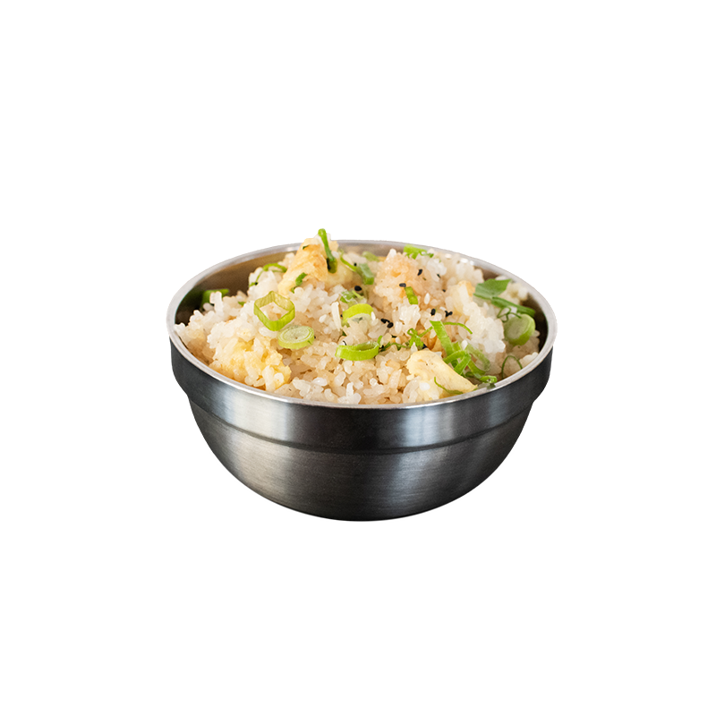 Riz sauté aux oeufs & cébette